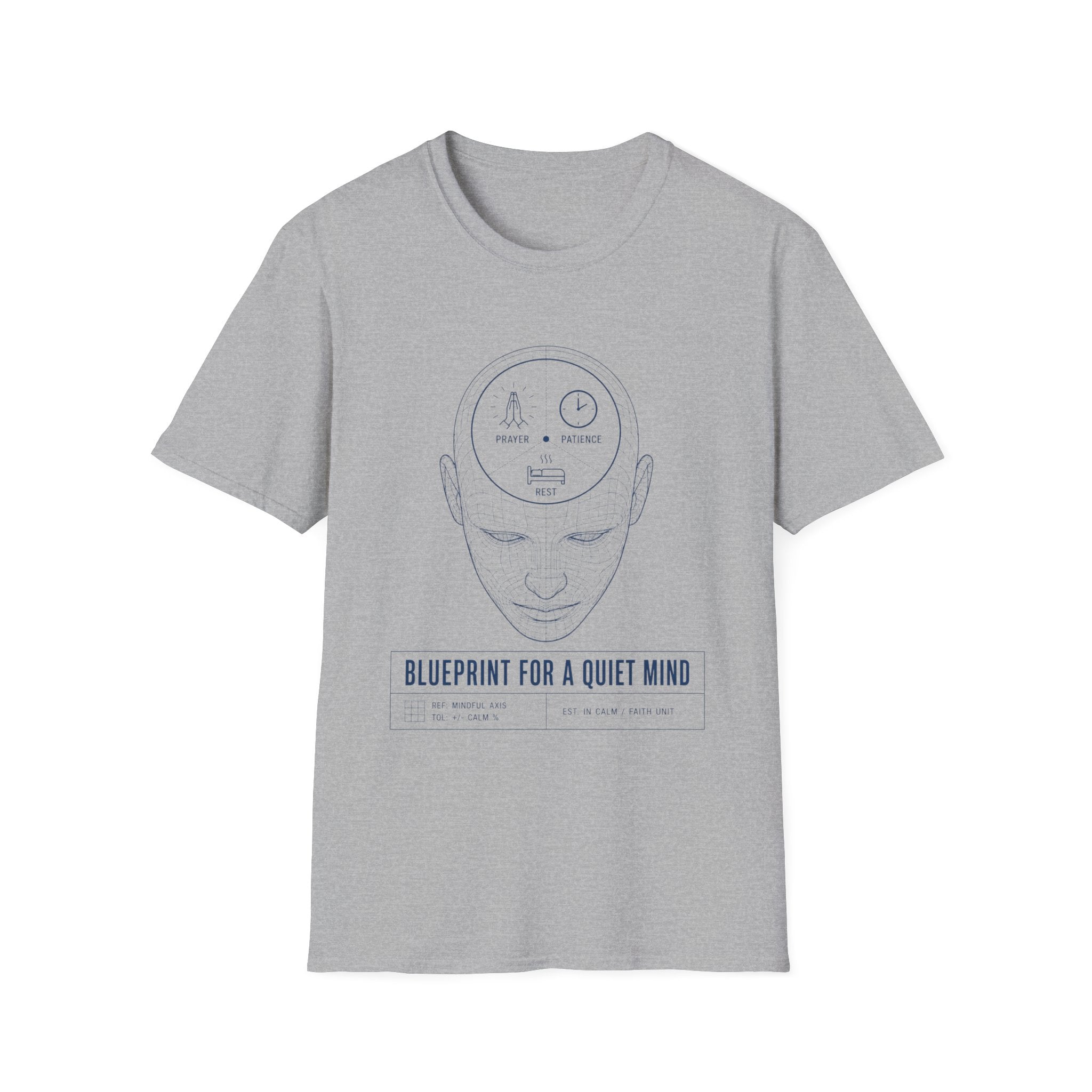 Blue Print for a Quiet Mind T-Shirt