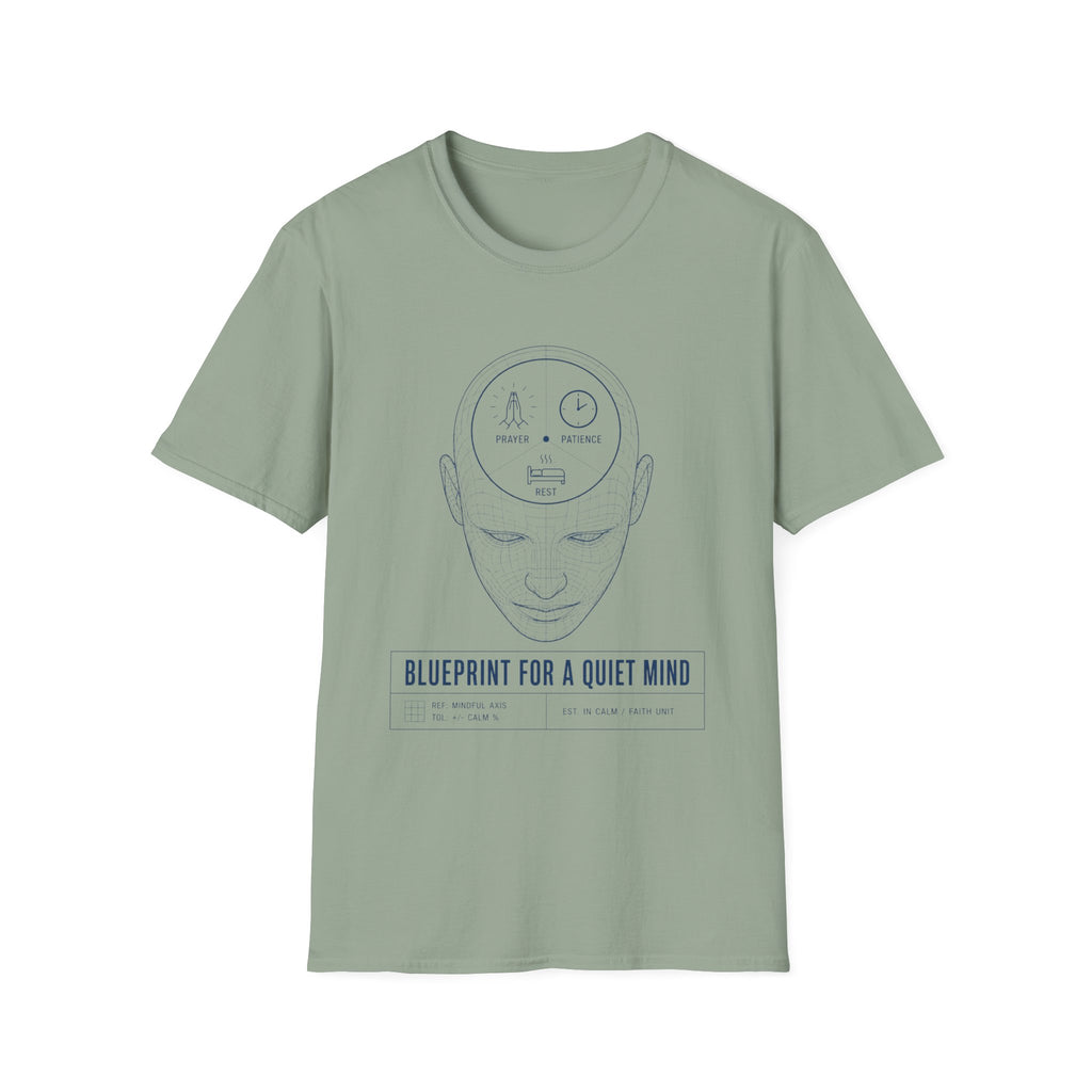 Blue Print for a Quiet Mind T-Shirt